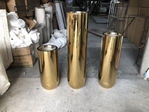 Luxury Gold Electroplating Flower Pots 304 stainless steel