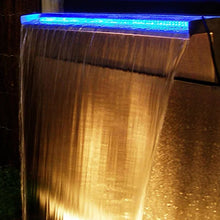 Load image into Gallery viewer, Stainless steel 304 led light Waterfall for Garden 1meter
