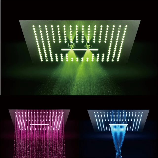 Ceiling Shower with Led Lights Remote Control 16inch