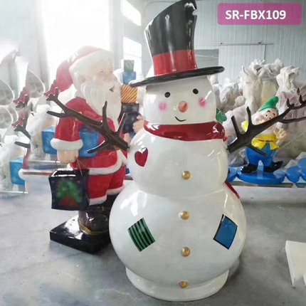 Life size 5Ft Snowman Christmas Decors indoor or Outdoor Fiberglass