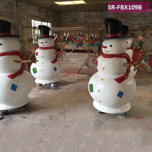Life size 5Ft Snowman Christmas Decors indoor or Outdoor Fiberglass