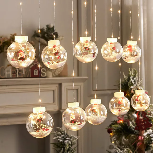 Christmas Ball Lights Christmas Tree Led Lights 10pcs Ball per 4 meters