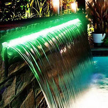 Load image into Gallery viewer, Stainless steel 304 led light Waterfall for Garden 1meter
