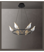 Загрузить изображение в средство просмотра галереи, Acrylic 6 Birds Hanging Lights Led Electroplating
