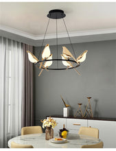 Cargar imagen en el visor de la galería, Acrylic 6 Birds Hanging Lights Led Electroplating
