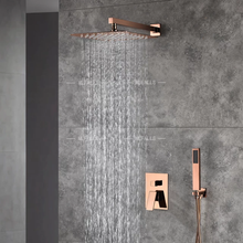 Lade das Bild in den Galerie-Viewer, 12inch Rose Gold Shower Slim without Body  Stainless steel and Brass Materials
