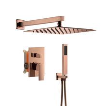 Lade das Bild in den Galerie-Viewer, 12inch Rose Gold Shower Slim without Body  Stainless steel and Brass Materials
