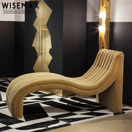 Modernes abstraktes Kunstdesign für Wohnzimmer, Hotellobby-Möbel, geschwungener Lounge-Sessel, Freizeit-Schlafsofa