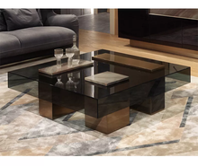 Load image into Gallery viewer, Tempered Glass Stainless steel Coffee Table 2 sizes
