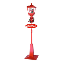Load image into Gallery viewer, Christmas Decor with Music and Led lights Street Lamp Post
