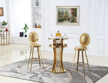 Load image into Gallery viewer, Stainless Steel Bar Chair Table Set
