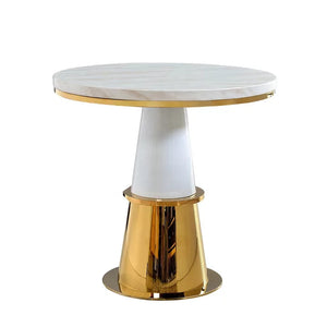 Stainless steel Marble top Tea Table