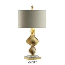 Load image into Gallery viewer, Table Lamp Gold Bed side and Living Room Table lightning for Home Decor Furniture
