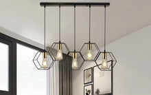 Cargar imagen en el visor de la galería, Pendant light iron with E27 bulb Home Decorative Light
