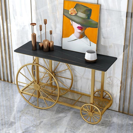 Bicycle Style Console Table Made of Iron Painted