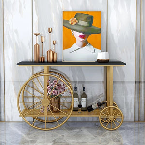 Bicycle Style Console Table Made of Iron