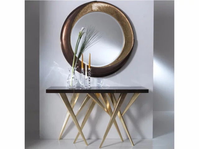 Luxury Console table made of stainless steel glass or marble