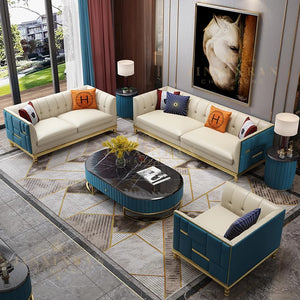 Luxury Sofa Set stainless steel leg and frame high quality