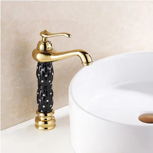 Gold Black Diamond Electroplating Faucet