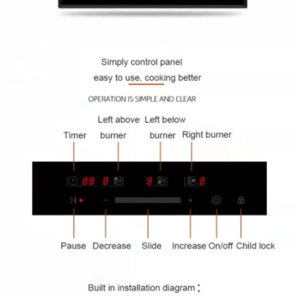 3 Stove Burner Induction Built-in Desktop Double Induction Cooker Portable Stove Cooktop