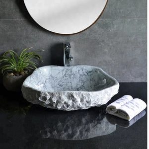 Natural Marble Stone Luxury Wash Basin with pop up drainer