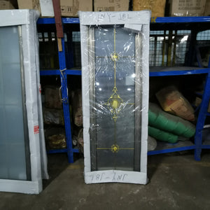 Tempered Glass Luxury Bathroom Doors Gold 70cm by 200cm