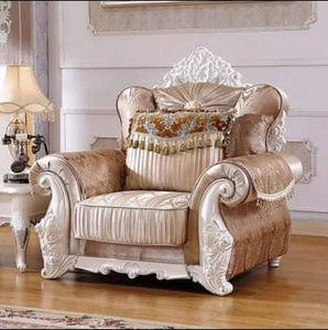 Italian Luxury Sofa furniture Fabric and solid wood materials