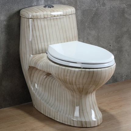 Braune Toilettenschüssel für Badezimmerzubehör