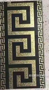 15x30cm Versace Luxury Black and Gold Tiles 20pcs in a box