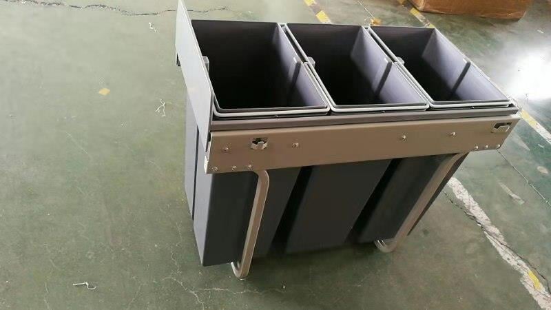 480x255x430mm Built in Trash Can for kitchen Cabinet 3 Layers