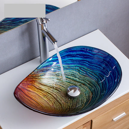 New Colors Art Vessel Toilet Vanity Table Top Lavatory Cabinet Countertop Faucets Luxury Bathroom Sinks Wash Basin
