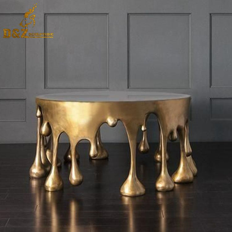 metal coffee table sculpture cake shape coffee table