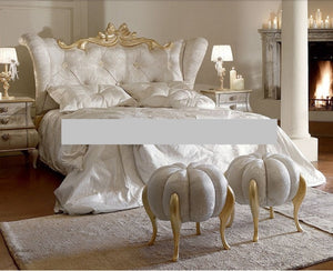 Luxury modern Italian style hotel bed sheets new double bed design furniture wedding bed sets