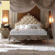Load image into Gallery viewer, High quality Modern style Elegant bedroom wooden structure with fabric upholstery
