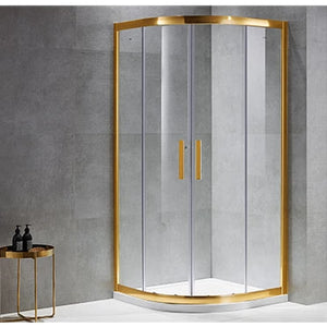 Shower enclosure Aluminum Gold