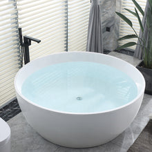Cargar imagen en el visor de la galería, Round shape Acrylic bath Freestanding tubs Bathtub for soaking bathtubs
