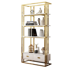 Загрузить изображение в средство просмотра галереи, High Quality Stainless Steel Bookshelf Home Hotel Office Customized Bookshelf
