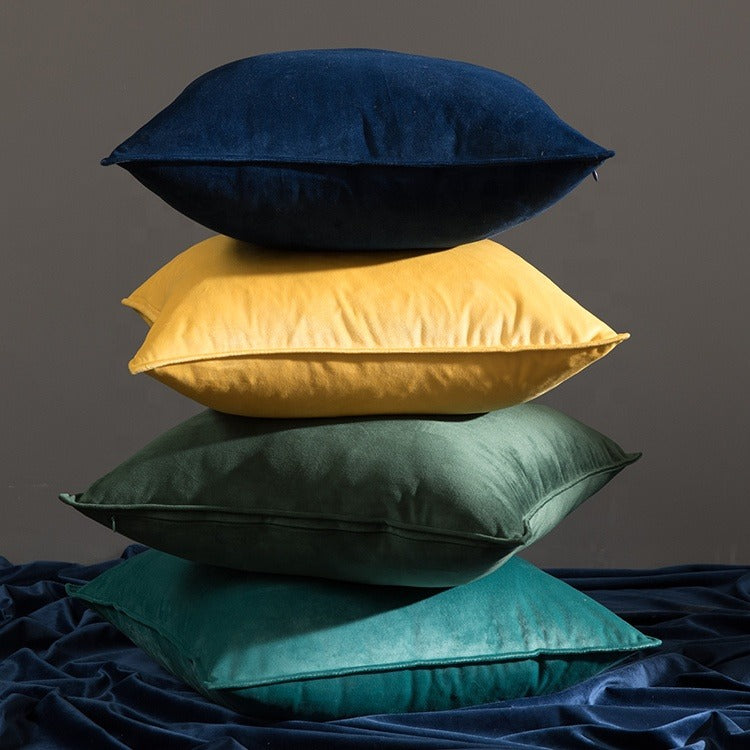 New luxury soft pillow purple pillow velvet pillow covers for hotel home sofa decor
