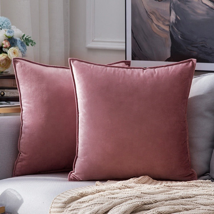 New luxury soft pillow purple pillow velvet pillow covers for hotel home sofa decor