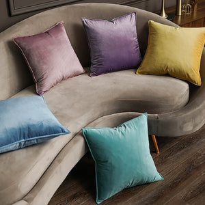 New luxury soft pillow purple pillow velvet pillow covers for hotel home sofa decor