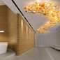 Contemporary Home Luxury Art Project Glass Crystal Long Led Chandelier Pendant Light