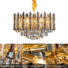 Load image into Gallery viewer, CRYSTAL LUXURY chandelier Pendant European Designed
