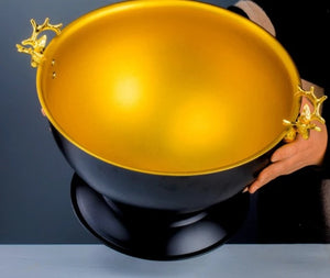Stainless steel Luxury Deer Gold Black Electroplating Ice Bucket