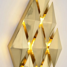 Load image into Gallery viewer, Diamond Wall Lamp for Bedroom or Hallway Luxury Design Made of Iron
