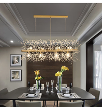 Load image into Gallery viewer, luxury crystal stainless steel  pendant light
