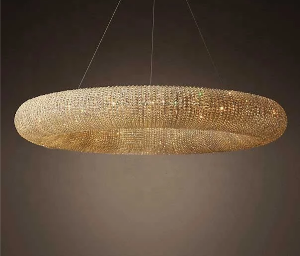 Circular Living Room Creative Beads String Pendant lamp