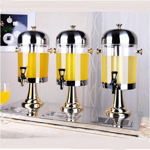 Electroplating Gold Stainless Steel Water, Juice Dispenser Elegant Luxury Hotel Juice Storage