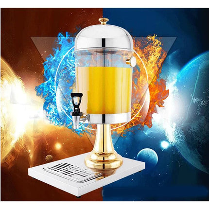 Electroplating Gold Stainless Steel Water, Juice Dispenser Elegant Luxury Hotel Juice Storage