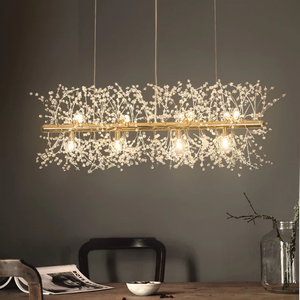 luxury crystal stainless steel  pendant light