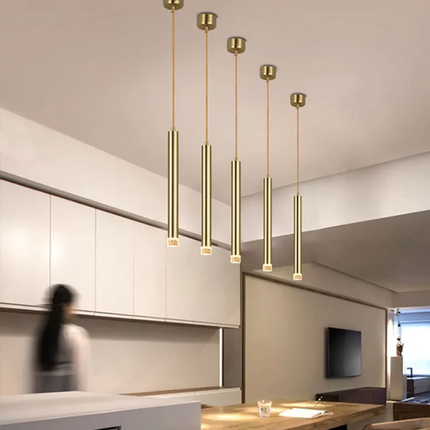 Copper Bar Pendant Light 3pcs in a box